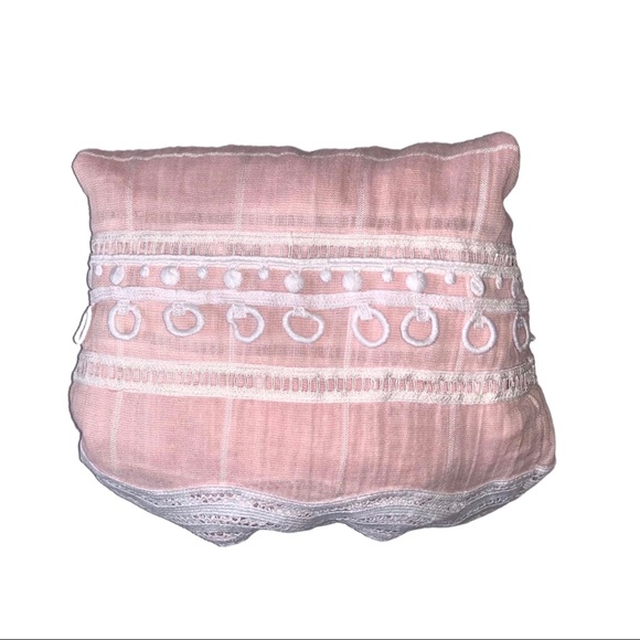 Jonathan Simkhai Embroidered Grid Trumpet Top Pink - Picture 11 of 13